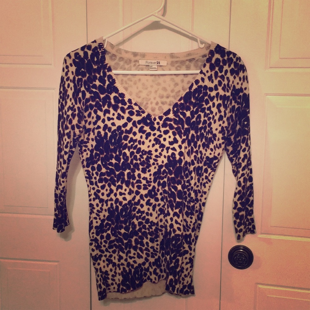 Leopard print sweater